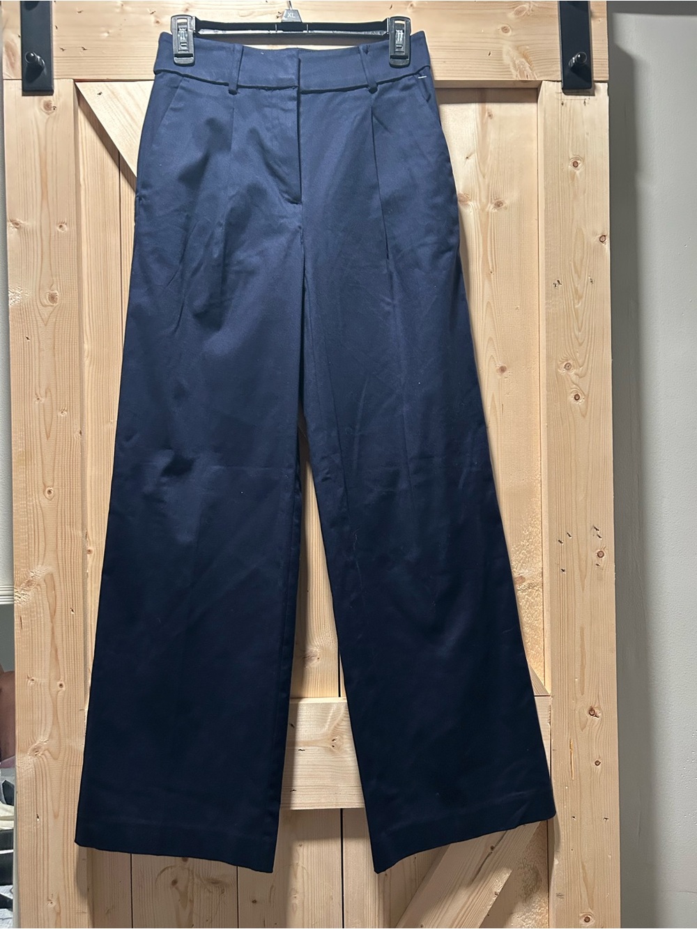 LOFT Navy Wide-Leg Women's Dress Pants